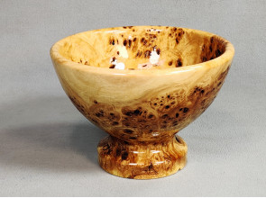 Handmade Wooden Candy Bowl Poplar Burl Wood